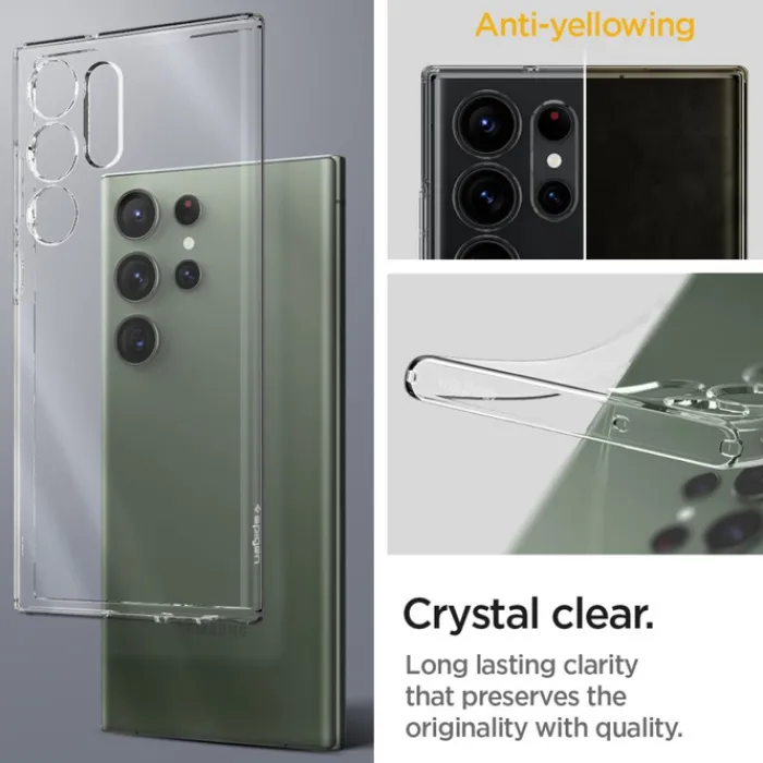 Spigen Samsung|Galaxy S23 Ultra-Etui Liquid Crystal Samsung S23 Ultra Crystal Clear Przezroczysty Case