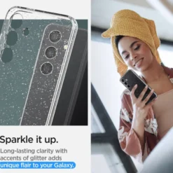 Spigen Samsung|Galaxy S24-Etui Liquid Crystal Samsung Galaxy S24 Glitter Crystal Case