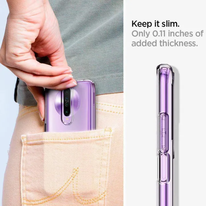 Spigen Xiaomi|Mi 10T-Etui Liquid Crystal Xiaomi Poco X2 / Redmi K30 Clear Przeźroczyste Case