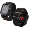 Spigen Apple Watch Se 44Mm|Apple Watch 9 45Mm-Etui LITE FIT ”PRO” APPLE WATCH 4 / 5 / 6 / 7 / 8 / 9 / SE (44 / 45 MM) MATTE BLACK