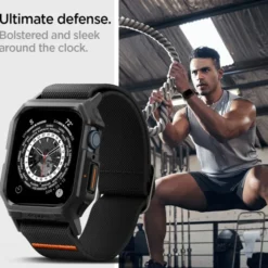 Spigen Apple Watch Se 44Mm|Apple Watch 9 45Mm-Etui LITE FIT ”PRO” APPLE WATCH 4 / 5 / 6 / 7 / 8 / 9 / SE (44 / 45 MM) MATTE BLACK