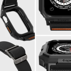 Spigen Apple Watch Se 44Mm|Apple Watch 9 45Mm-Etui LITE FIT ”PRO” APPLE WATCH 4 / 5 / 6 / 7 / 8 / 9 / SE (44 / 45 MM) MATTE BLACK