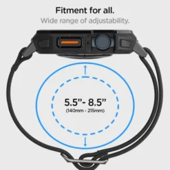 Spigen Apple Watch Se 44Mm|Apple Watch 9 45Mm-Etui LITE FIT ”PRO” APPLE WATCH 4 / 5 / 6 / 7 / 8 / 9 / SE (44 / 45 MM) MATTE BLACK