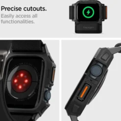 Spigen Apple Watch Se 44Mm|Apple Watch 9 45Mm-Etui LITE FIT ”PRO” APPLE WATCH 4 / 5 / 6 / 7 / 8 / 9 / SE (44 / 45 MM) MATTE BLACK