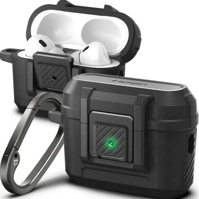 Spigen Inne|Airpods Pro-ETUI LOCK FIT AIRPODS PRO 1 / 2 MATTE BLACK