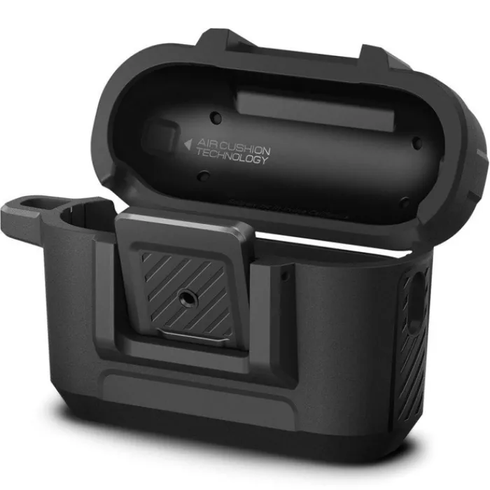 Spigen Inne|Airpods Pro-ETUI LOCK FIT AIRPODS PRO 1 / 2 MATTE BLACK