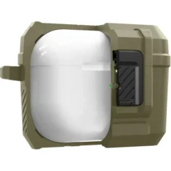 Spigen Airpods Pro|Etui Airpods-Etui Lock Fit Airpods Pro 1 / 2 Vintage Khaki Case