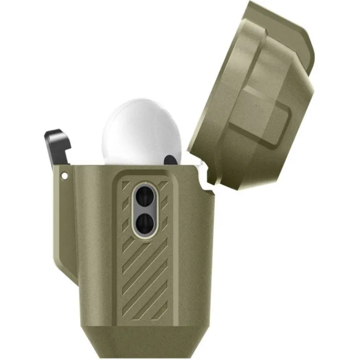 Spigen Airpods Pro|Etui Airpods-Etui Lock Fit Airpods Pro 1 / 2 Vintage Khaki Case