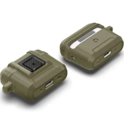 Spigen Airpods Pro|Etui Airpods-Etui Lock Fit Airpods Pro 1 / 2 Vintage Khaki Case