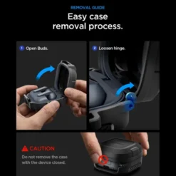 Spigen Galaxy Buds 4|Etui Galaxy Buds-ETUI LOCK FIT SAMSUNG GALAXY BUDS 4 / 4 PRO MATTE BLACK