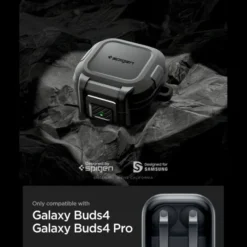 Spigen Galaxy Buds 4|Etui Galaxy Buds-ETUI LOCK FIT SAMSUNG GALAXY BUDS 4 / 4 PRO MATTE BLACK