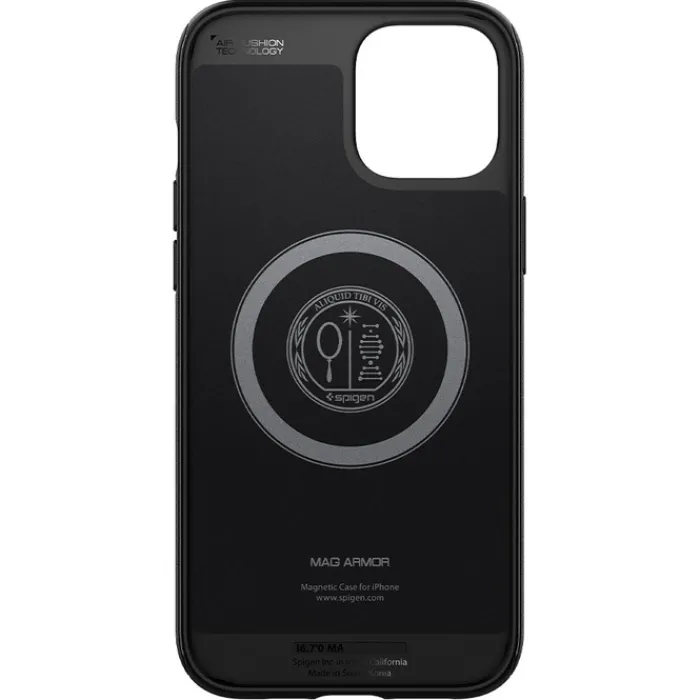 Spigen Apple|Magsafe-Etui Mag Armor iPhone 12 12 Pro Matte Black Czarne Case