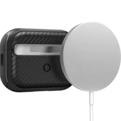Spigen Airpods Pro|Etui Airpods-Etui Mag Armor Magsafe Apple Airpods Pro 1 / 2 Matte Black Case