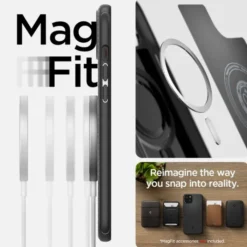 Spigen Iphone 15|Iphone 15-Etui Mag Armor Magsafe iPhone 15 Matte Black Case