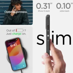 Spigen Iphone 15|Iphone 15-Etui Mag Armor Magsafe iPhone 15 Matte Black Case