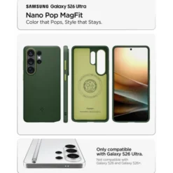 Spigen Samsung|Galaxy S26 Ultra-ETUI NANO POP MAG SAMSUNG GALAXY S26 ULTRA MAGSAFE AVO GREEN