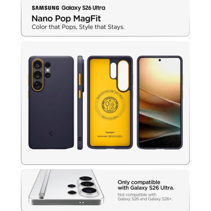 Spigen Samsung|Galaxy S26 Ultra-ETUI NANO POP MAG SAMSUNG GALAXY S26 ULTRA MAGSAFE BLUEBERRY NAVY