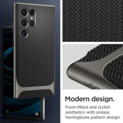 Spigen Samsung|Galaxy S24 Ultra-Etui Neo Hybrid Samsung Galaxy S24 Ultra Gunmetal Case