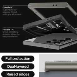 Spigen Samsung|Galaxy S24 Ultra-Etui Neo Hybrid Samsung Galaxy S24 Ultra Gunmetal Case