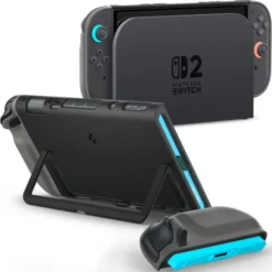 Spigen Nintendo|Akcesoria Do Konsol-ETUI NINTENDO SWITCH 2 NANO POP BLACK SESAME