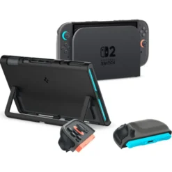Spigen Nintendo|Akcesoria Do Konsol-ETUI NINTENDO SWITCH 2 NANO POP BLACK SESAME