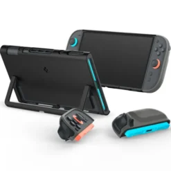 Spigen Nintendo|Akcesoria Do Konsol-ETUI NINTENDO SWITCH 2 NANO POP BLACK SESAME
