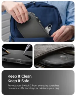 Spigen Nintendo|Akcesoria Do Konsol-ETUI NINTENDO SWITCH 2 THIN FIT 360 FROST BLACK