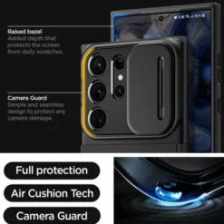 Spigen Samsung|Galaxy S23 Ultra-Etui Optik Armor Galaxy S23 Ultra Black Case