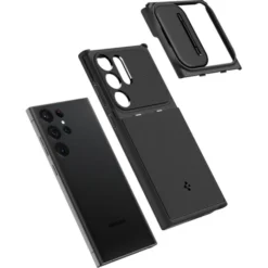 Spigen Samsung|Galaxy S23 Ultra-Etui Optik Armor Galaxy S23 Ultra Black Case