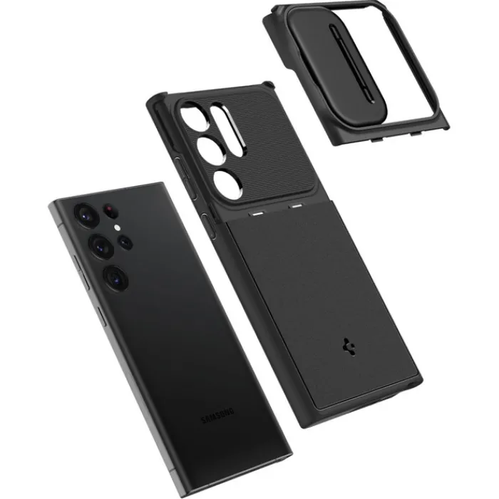 Spigen Samsung|Galaxy S23 Ultra-Etui Optik Armor Galaxy S23 Ultra Black Case