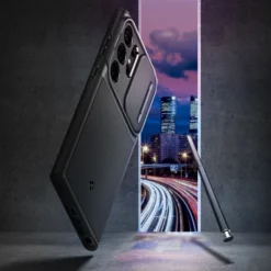 Spigen Samsung|Galaxy S23 Ultra-Etui Optik Armor Galaxy S23 Ultra Black Case