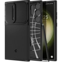 Spigen Samsung|Galaxy S23 Ultra-Etui Optik Armor Galaxy S23 Ultra Black Case