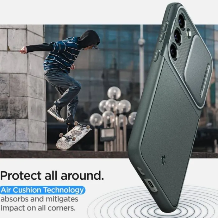 Spigen Samsung|Galaxy S23-Etui Optik Armor Galaxy S23 Abyss Green Case