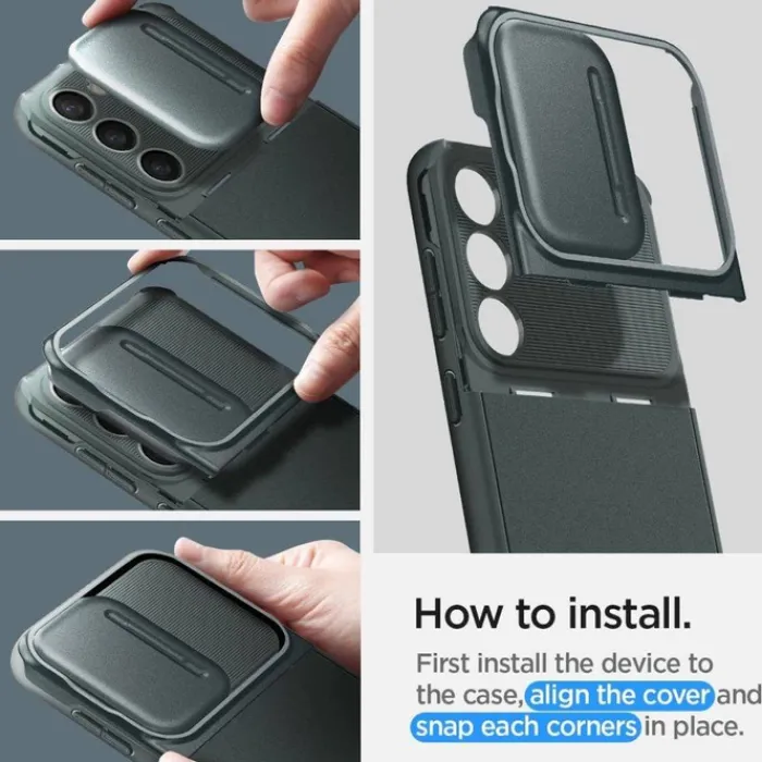 Spigen Samsung|Galaxy S23-Etui Optik Armor Galaxy S23 Abyss Green Case