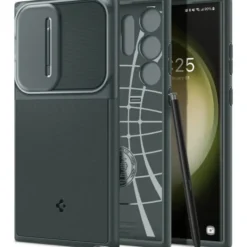 Spigen Samsung|Galaxy S23 Ultra-Etui Optik Armor Galaxy S23 Ultra Abyss Green Case