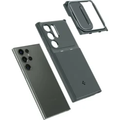 Spigen Samsung|Galaxy S23 Ultra-Etui Optik Armor Galaxy S23 Ultra Abyss Green Case