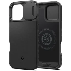 Spigen Iphone 16 Pro Max|Iphone 16 Pro Max-ETUI OPTIK ARMOR MAG MAGSAFE IPHONE 16 PRO MAX BLACK