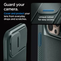 Spigen Iphone 16 Pro Max|Iphone 16 Pro Max-ETUI OPTIK ARMOR MAG MAGSAFE IPHONE 16 PRO MAX ABYSS GREEN