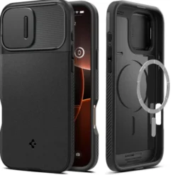 Spigen Apple|Magsafe-ETUI OPTIK ARMOR MAG MAGSAFE IPHONE 16 PRO BLACK