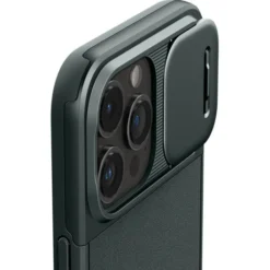 Spigen Iphone 15 Pro|Iphone 15 Pro-Etui Optik Armor Mag Magsafe iPhone 15 Pro Abyss Green Case