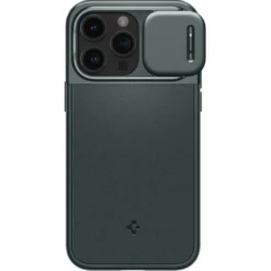 Spigen Iphone 15 Pro|Iphone 15 Pro-Etui Optik Armor Mag Magsafe iPhone 15 Pro Abyss Green Case
