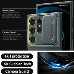 Spigen Samsung|Galaxy S24 Ultra-Etui Optik Armor Samsung Galaxy S24 Ultra Abyss Green Case