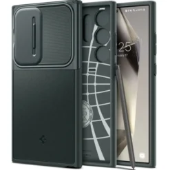 Spigen Samsung|Galaxy S24 Ultra-Etui Optik Armor Samsung Galaxy S24 Ultra Abyss Green Case