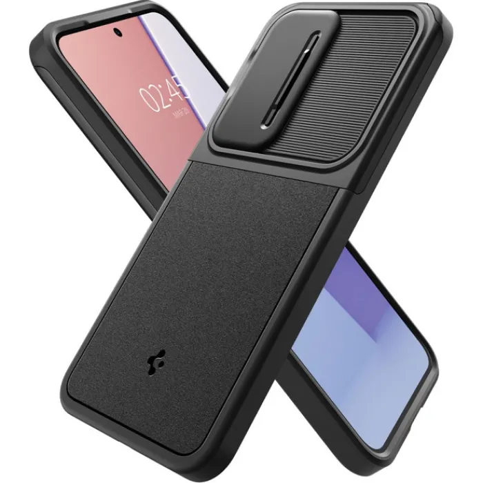 Spigen Samsung|Galaxy S24-Etui Optik Armor Samsung Galaxy S24 Black Case