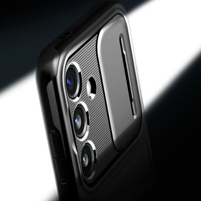 Spigen Samsung|Galaxy S24-Etui Optik Armor Samsung Galaxy S24 Black Case
