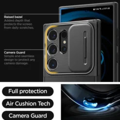 Spigen Samsung|Galaxy S24 Ultra-Etui Optik Armor Samsung Galaxy S24 Ultra Black Case