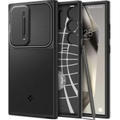 Spigen Samsung|Galaxy S24 Ultra-Etui Optik Armor Samsung Galaxy S24 Ultra Black Case