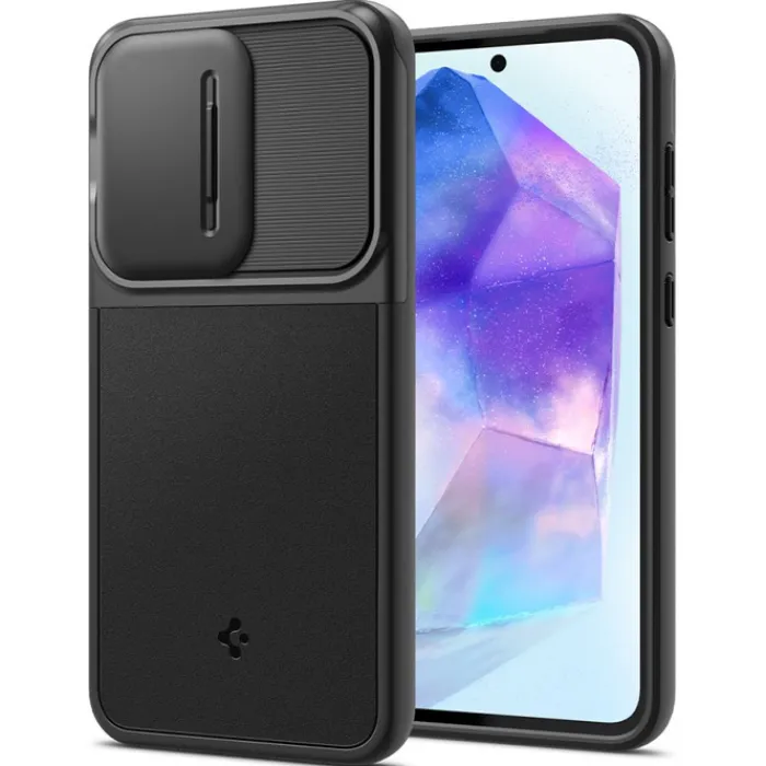 Spigen Samsung|Galaxy A55-Etui Optik Armor Samsung Galaxy A55 5g Black Case