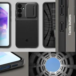 Spigen Samsung|Galaxy A55-Etui Optik Armor Samsung Galaxy A55 5g Black Case