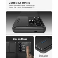 Spigen Samsung|Galaxy S26 Ultra-ETUI OPTIK ARMOR SAMSUNG GALAXY S26 ULTRA BLACK